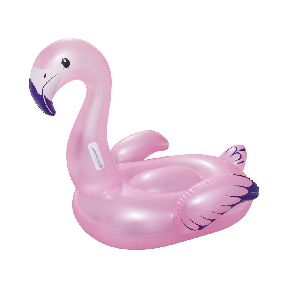 Bestway Kids Flamingo Rider Ride On Float Floating Seat Pool Lounger 1.27Mx1.27M BW-FLOAT-41122