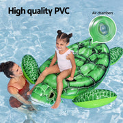 Bestway Float Turtle Rider Inflatable Ride On Floating Pool Lounger 153x140CM BW-FLOAT-41524