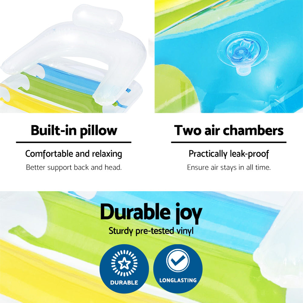 Bestway Pool Float Inflatable Lounge Seat Pillow Bed BW-FLOAT-43011