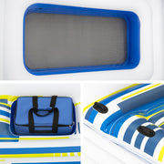 Bestway Pool Float Island Inflatable Lounge 6-person Seat Canopy BW-FLOAT-43105E