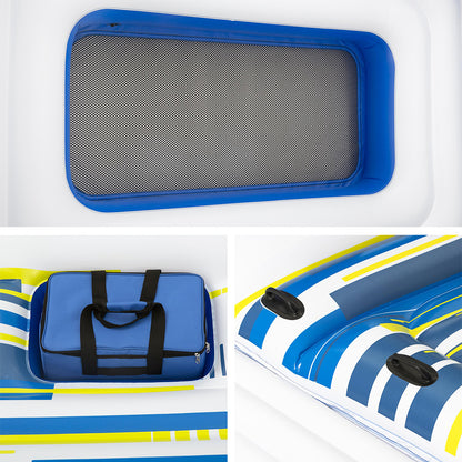 Bestway Pool Float Island Inflatable Lounge 6-person Seat Canopy BW-FLOAT-43105E