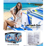 Bestway Pool Float Island Inflatable Lounge 6-person Seat Canopy BW-FLOAT-43105E