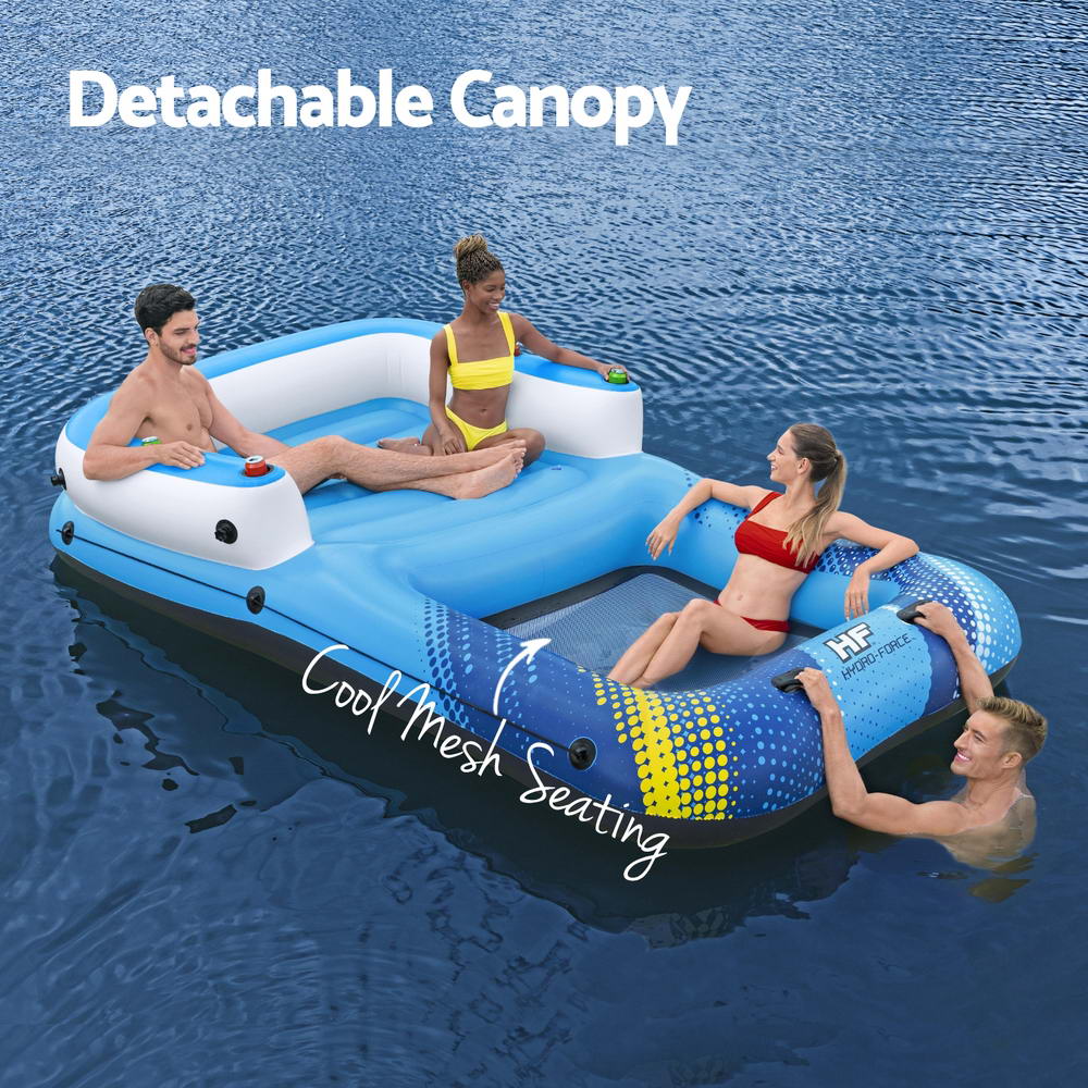 Bestway Inflatable Floating Island Float Lounger Sunshade Pool Bed 3.05Mx1.86M BW-FLOAT-43645