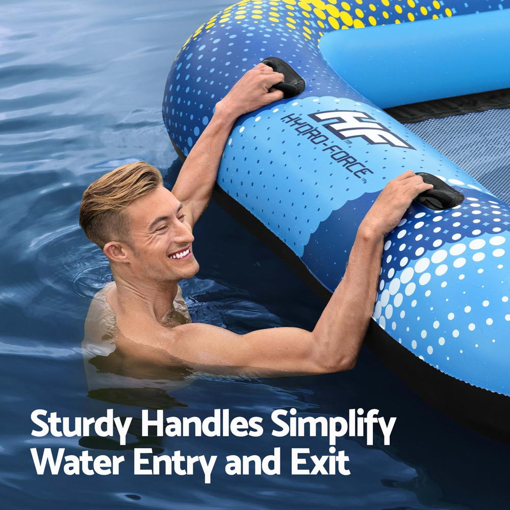Bestway Inflatable Floating Island Float Lounger Sunshade Pool Bed 3.05Mx1.86M BW-FLOAT-43645