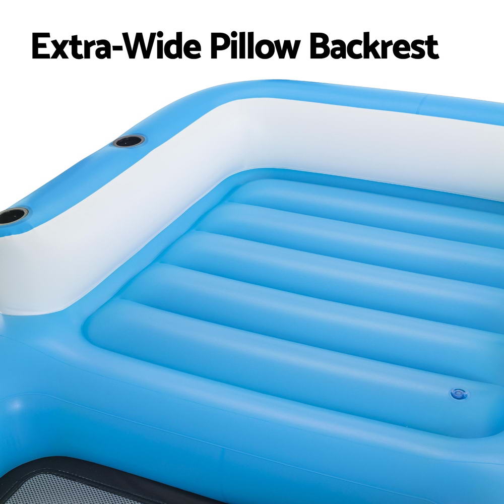 Bestway Inflatable Floating Island Float Lounger Sunshade Pool Bed 3.05Mx1.86M BW-FLOAT-43645