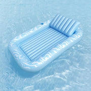 Bestway Float Floating Seat Pool Lounger Inflatable Lounge Chair Bed Pillow Cup Holder 2.03MX1.37M BW-FLOAT-43838