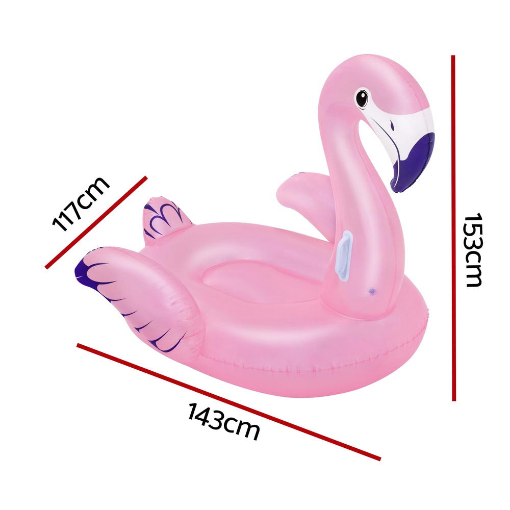 Bestway Flamingo Rider Ride On Float Floating Seat Pool Lounger 1.43Mx1.53M BW-FLOAT-KID-41475