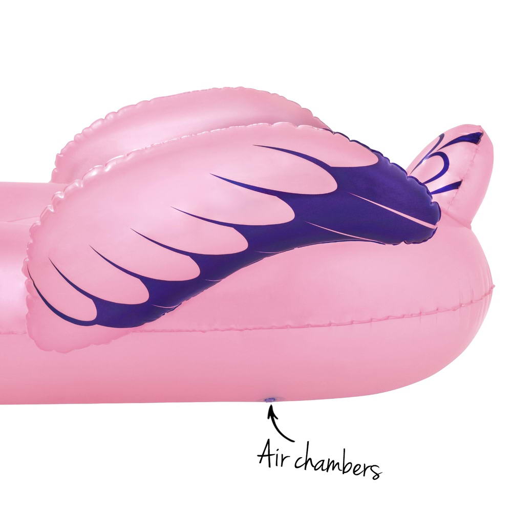 Bestway Flamingo Rider Ride On Float Floating Seat Pool Lounger 1.43Mx1.53M BW-FLOAT-KID-41475