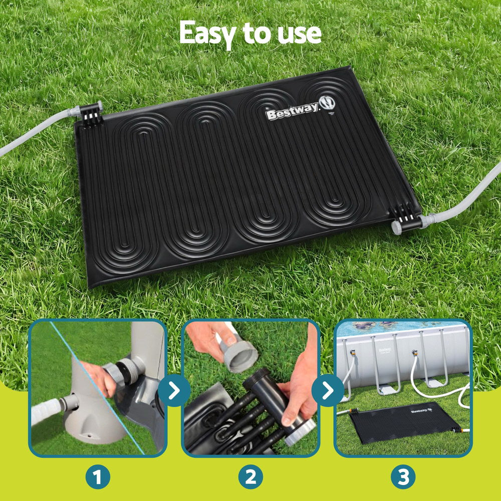Bestway Solar Pool Heater Pad 110x171cm Boost Swimming Pool 3-5 degrees C Warmer BW-HEAT-58423