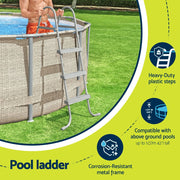Bestway Above Ground Pool Ladder with Removable Steps BW-LAD-107CM-58335