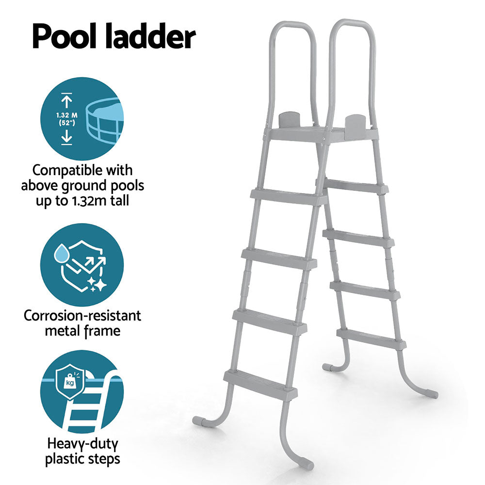 Bestway Above Ground Pool Ladder with Removable Steps BW-LAD-132CM-58337