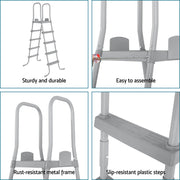 Bestway Above Ground Pool Ladder with Removable Steps BW-LAD-132CM-58337