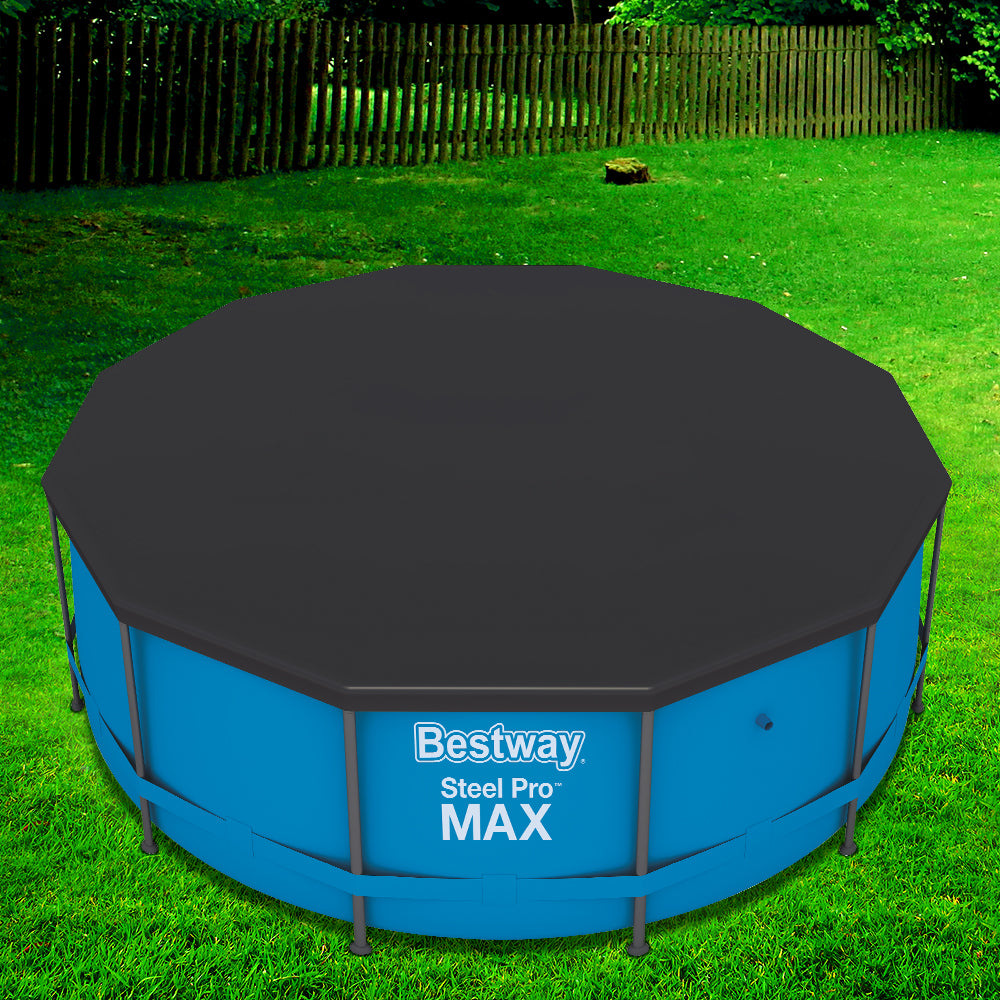 Bestway Pool Cover Fits 3.66m/12ft Round Swimming Pool PVC Blanket 3.7m BW-PC-58037