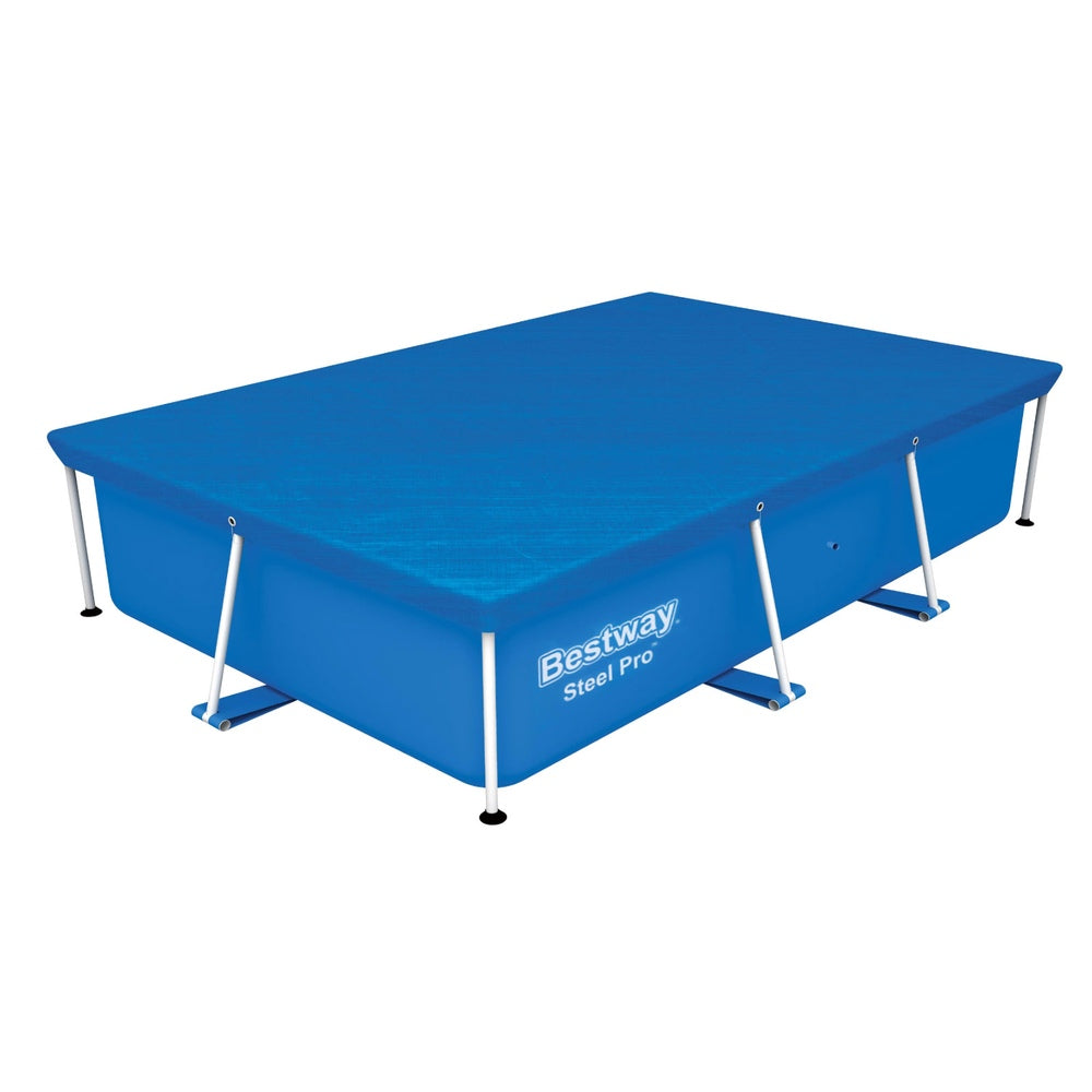 Bestway Pool Cover 264x174cm Rectangle Swimming Pool PE Shelter Fits 259x170cm Pools BW-PC-58105