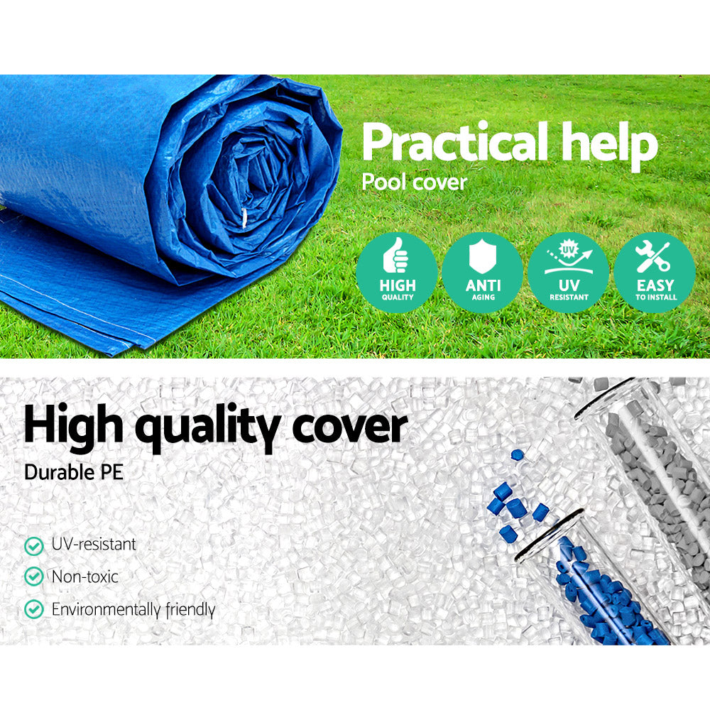 Bestway 58017 Pool Cover Fits 4x2.11m Above Ground Swimming Pool PE Blanket BW-PC-58107