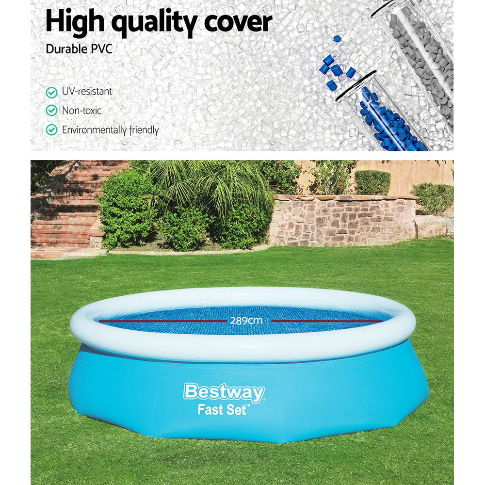 Bestway Pool Cover Fits 3.05m/10ft Round Swimming Pool PVC Blanket 2.89m BW-PC-S-58241