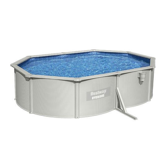 Bestway Swimming Pool 500x366x122cm Steel Frame Above Ground Pools Filter Pump Ladder 16296L BW-POOL-500-56587