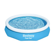 Bestway Swimming Pool 305x66cm Above Ground Round Inflatable Pools w/ Filter Pump 3200L BW-POOL-FAST-305-57457