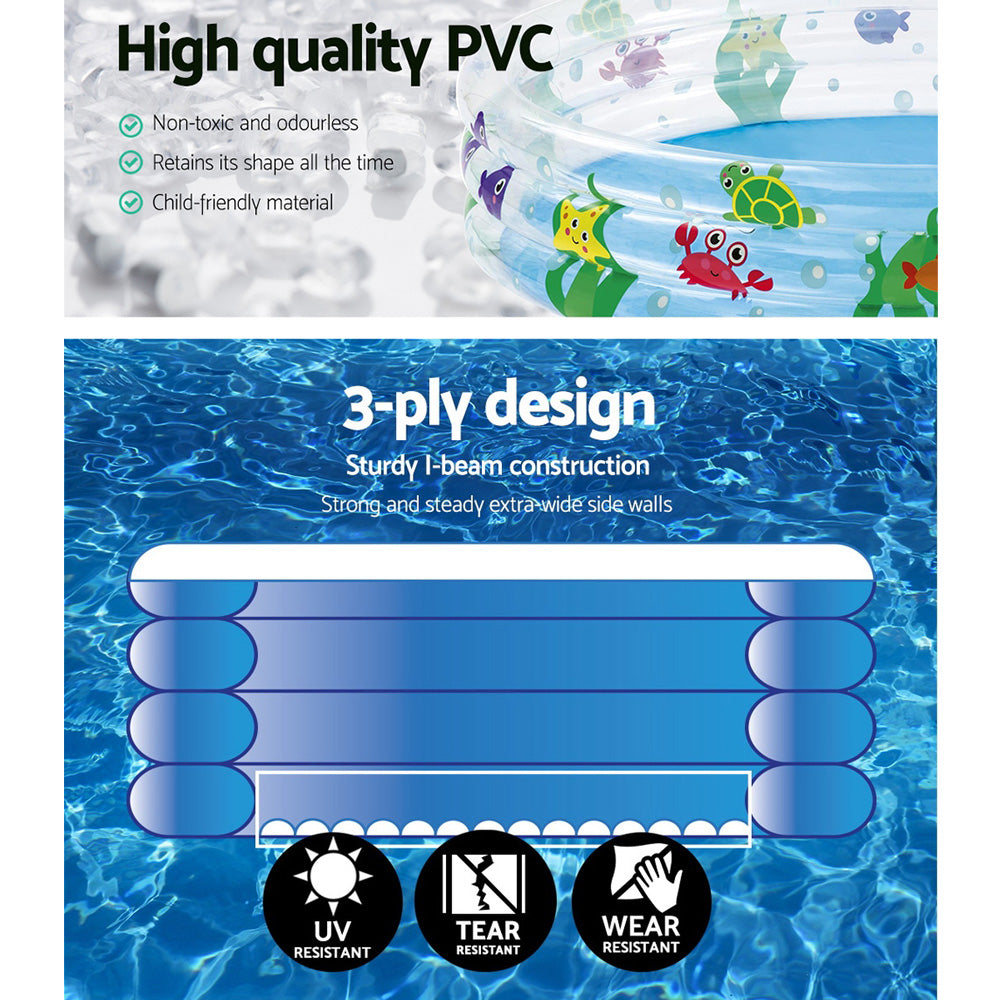Bestway Swimming Pool Above Ground Play Kids Pools Inflatable Round Family Pool BW-POOL-KID-51004