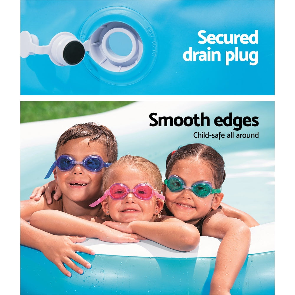 Bestway Kids Pool 262x157x46cm Inflatable Above Ground Swimming Pools 544L BW-POOL-KID-54117