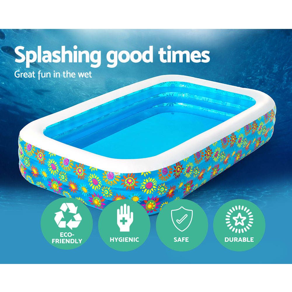 Bestway Kids Pool 305x183x56cm Inflatable Above Ground Swimming Pools 1161L BW-POOL-KID-54121