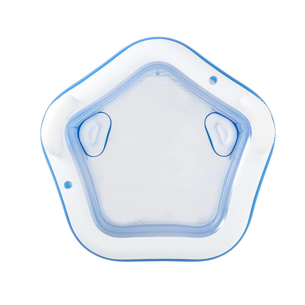 Bestway Kids Inflatable Pool Above Ground Pools Seat Cushions Cup Holder 213x206cm BW-POOL-KID-54153