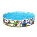 Bestway Kids Pool 183x38cm Round Above Ground Rigid Swimming Pools Dinosaur 946L BW-POOL-KID-55022