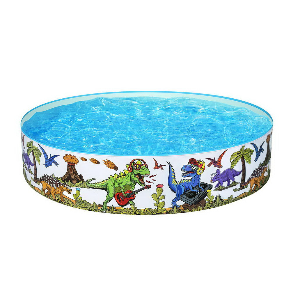 Bestway Kids Pool 183x38cm Round Above Ground Rigid Swimming Pools Dinosaur 946L BW-POOL-KID-55022