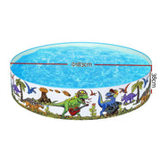 Bestway Kids Pool 183x38cm Round Above Ground Rigid Swimming Pools Dinosaur 946L BW-POOL-KID-55022