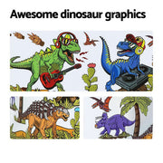 Bestway Kids Pool 183x38cm Round Above Ground Rigid Swimming Pools Dinosaur 946L BW-POOL-KID-55022