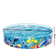 Bestway Kids Pool 183x38cm Round Above Ground Rigid Swimming Pools Undersea 946L BW-POOL-KID-55030