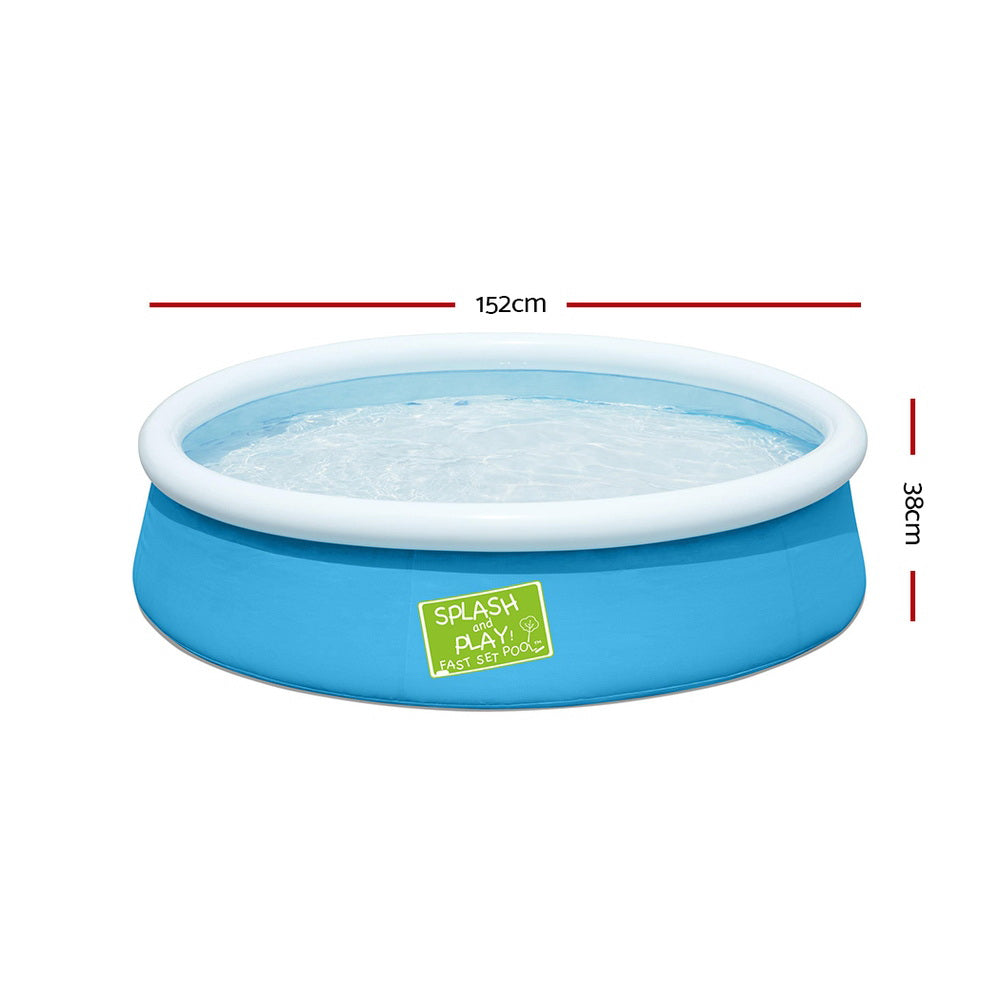 Bestway Kids Pool 152x38cm Round Inflatable Above Ground Swimming Pools 477L BW-POOL-KID-R-152-57241