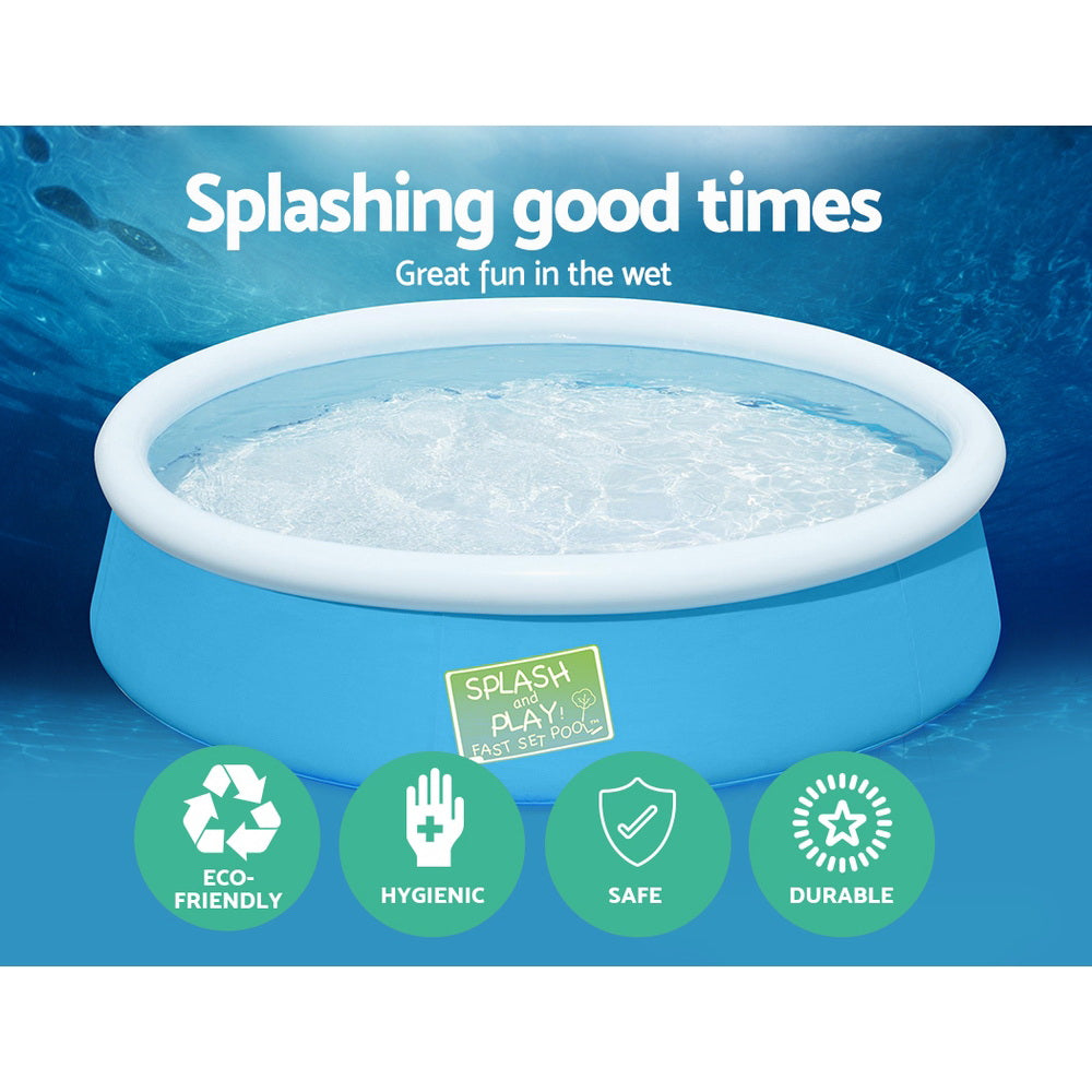 Bestway Kids Pool 152x38cm Round Inflatable Above Ground Swimming Pools 477L BW-POOL-KID-R-152-57241