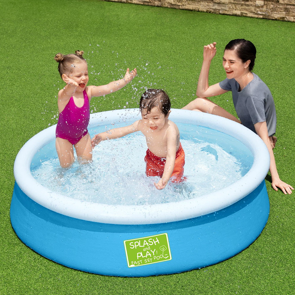 Bestway Kids Pool 152x38cm Round Inflatable Above Ground Swimming Pools 477L BW-POOL-KID-R-152-57241