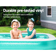 Bestway Kids Pool 200x146x48cm Inflatable Above Ground Swimming Pools 450L BW-POOL-KID-SQ-54005