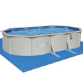 Bestway Swimming Pool 610 x 366cm Steel Frame Round Pool Set w/ Filter Ladder BW-POOL-OV-610-56370