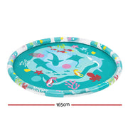 Bestway Kids Inflatable Pad Round Splash Pool Sprinkler Spray Toys Marine 165cm BW-POOL-PLAY-52487