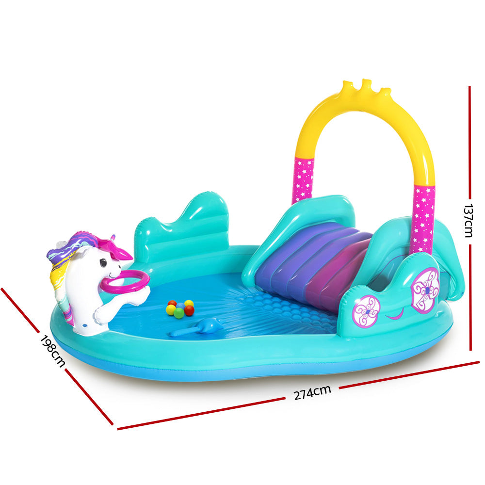 Bestway Kids Pool 274x198x137cm Inflatable Above Ground Swimming Play Pools 220L BW-POOL-PLAY-53097