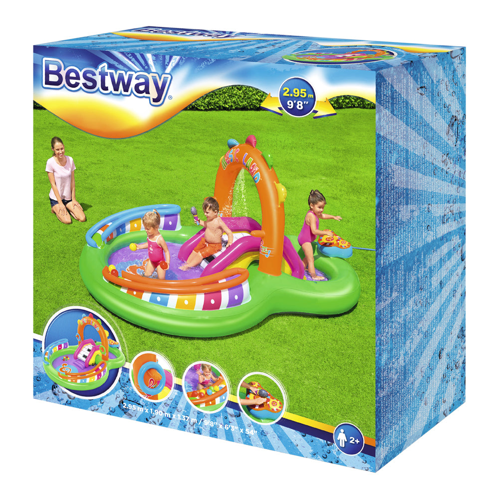 Bestway Kids Pool 295x190x137cm Inflatable Above Ground Swimming Play Pools 349L BW-POOL-PLAY-53117