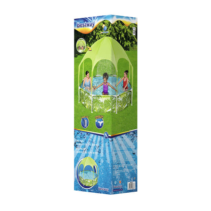 Bestway Kids Pool 244x51cm Steel Frame Swimming Play Pools Canopy 1688L BW-POOL-PLAY-56543