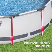 Bestway 366cm Swimming Pool Above Ground Pools Round Filter Pump Cover Ladder BW-POOL-R-366CM-56421