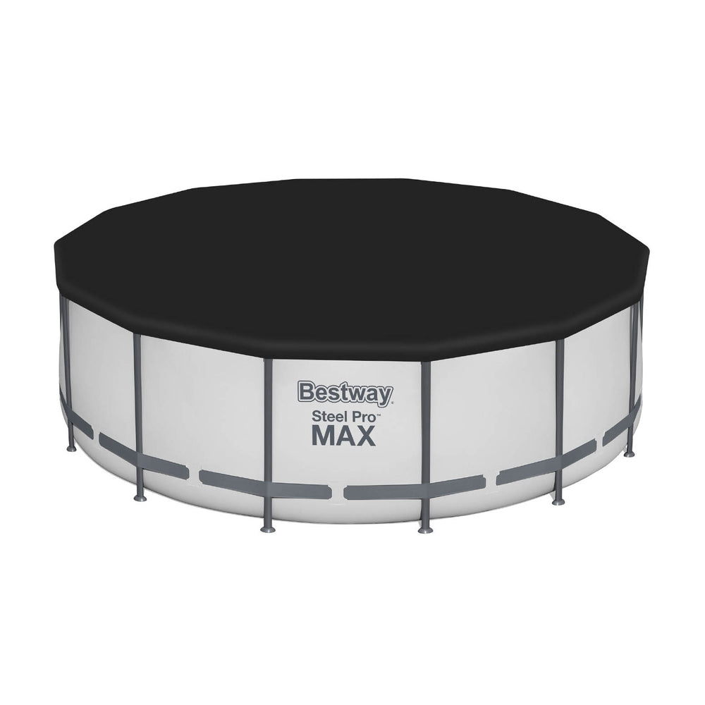 Bestway Swimming Pool 427x427x122cm Steel Frame Above Ground Pools Round Filter Pump Ladder BW-POOL-R-427-5612Y