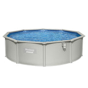 Bestway Swimming Pool Steel Frame Round Pool Set 457cm w/ Filter Ladder 17430L BW-POOL-R-460-56385
