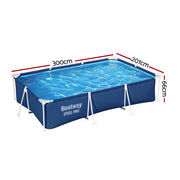 Bestway Swimming Pool 300x201x66cm Steel Frame Above Ground Pools 3300L BW-POOL-S-3M-56498
