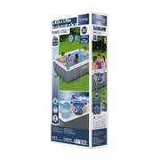 Bestway Swimming Pool 282x196x84cm Steel Frame Above Ground Pools Filter Pump 3662L BW-POOL-SQ-282-56631