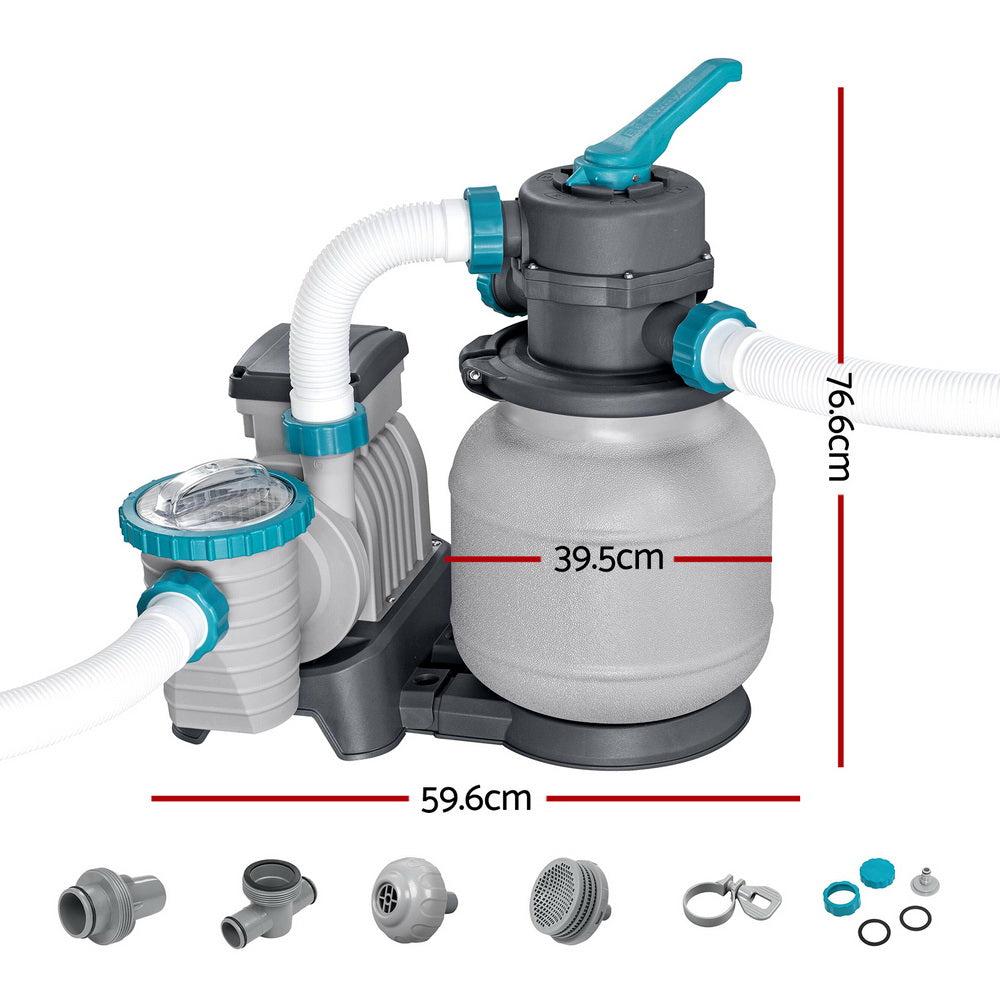 Bestway Pool Pump Sand Filter 1500GPH 5678L/H Pools Flowclear Filters BW-SAND-1500-58497