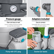 Bestway Pool Pump Sand Filter 2200GPH 8327L/H Pools Flowclear Filters BW-SAND-2000-58499