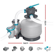 Bestway Pool Pump Sand Filter 3000GPH 11355L/H Pools Flowclear Filters BW-SAND-3000-58486