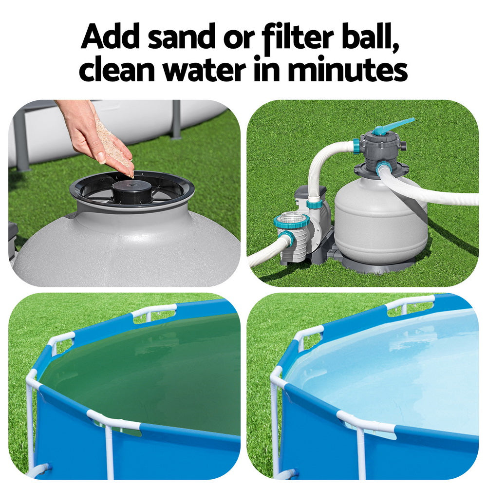 Bestway Pool Pump Sand Filter 3000GPH 11355L/H Pools Flowclear Filters BW-SAND-3000-58486