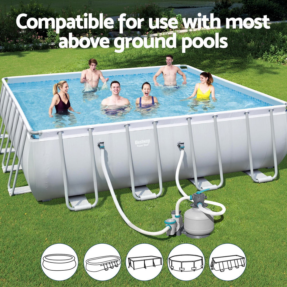 Bestway Pool Pump Sand Filter 3000GPH 11355L/H Pools Flowclear Filters BW-SAND-3000-58486